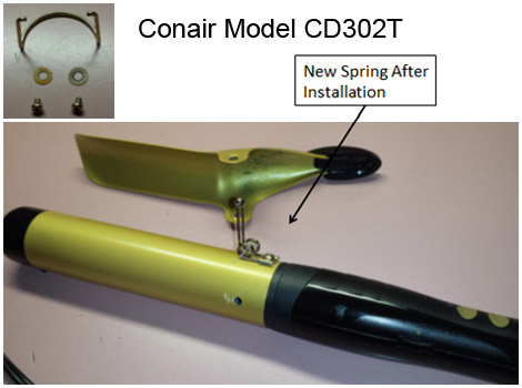 Fix Broken Curling Iron Replacement Spring Install Instructions